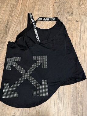 Off-White Black Studded Arrow Tank Top